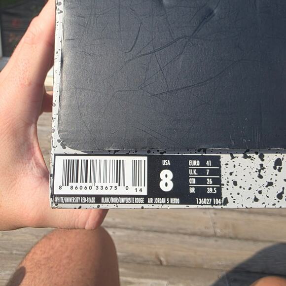 Nike Air Jordan 5 "White Cement" - Picture 8 of 8